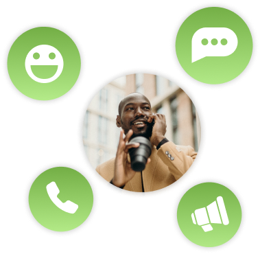 Illustration d'un client contactant l'entreprise via un num&eacute;ro vert gratuit